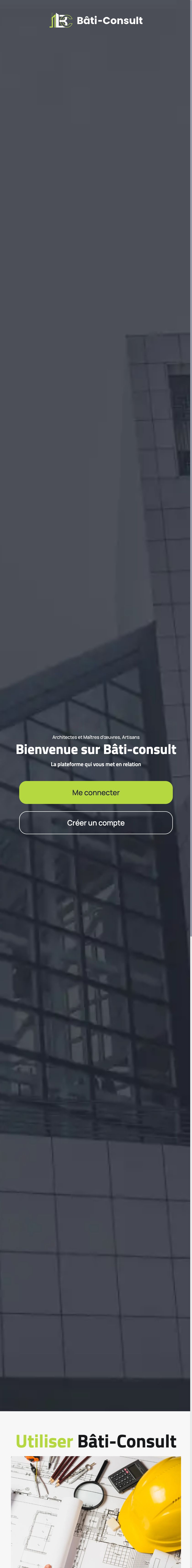 Site internet Bati Consult réalisé par Webcraft