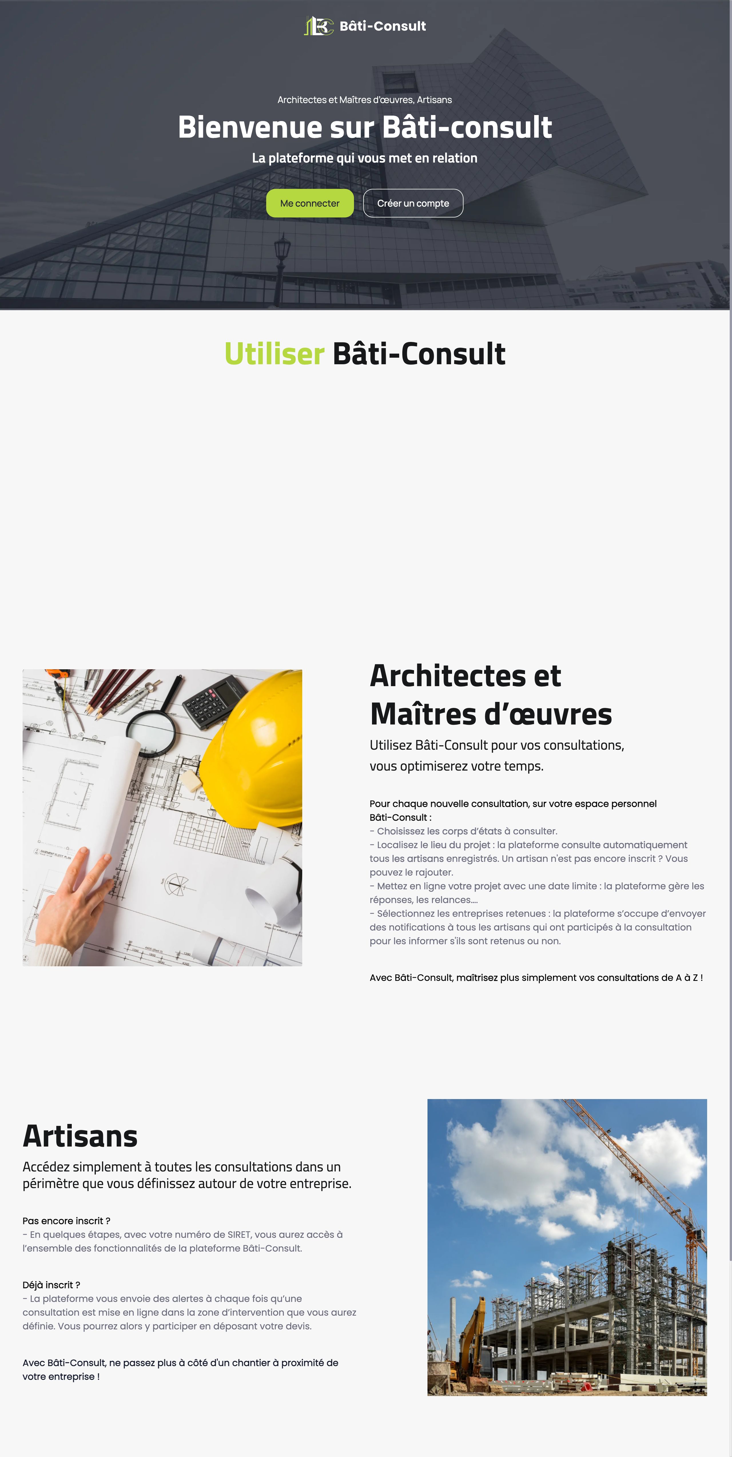 Bâti-Consult — page d’accueil complète