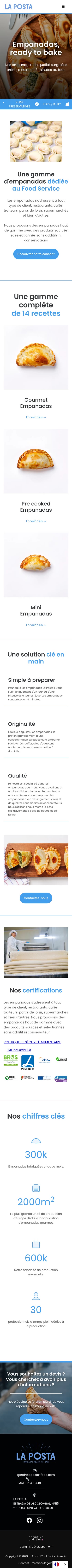 Site internet La Posta réalisé par Webcraft