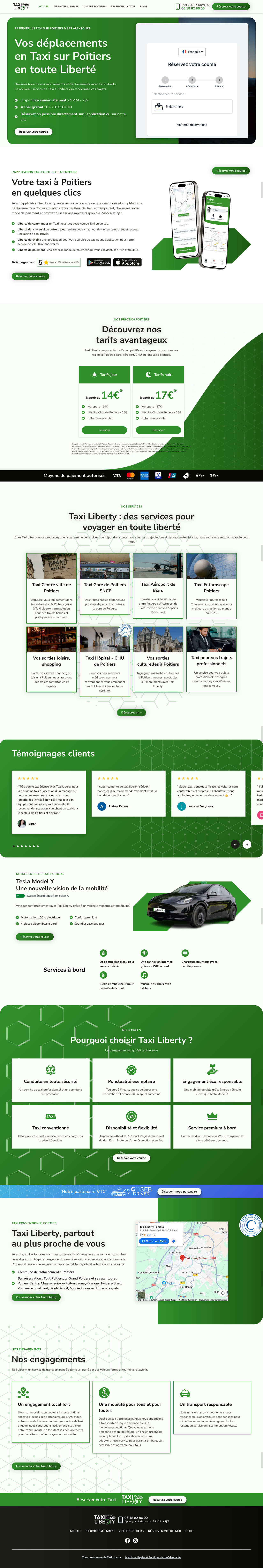 Taxi Liberty — page d’accueil complète